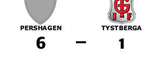 Tystberga utklassat av Pershagen borta