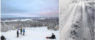 Inte alla skidspår på Ormberget prepareras under påsk