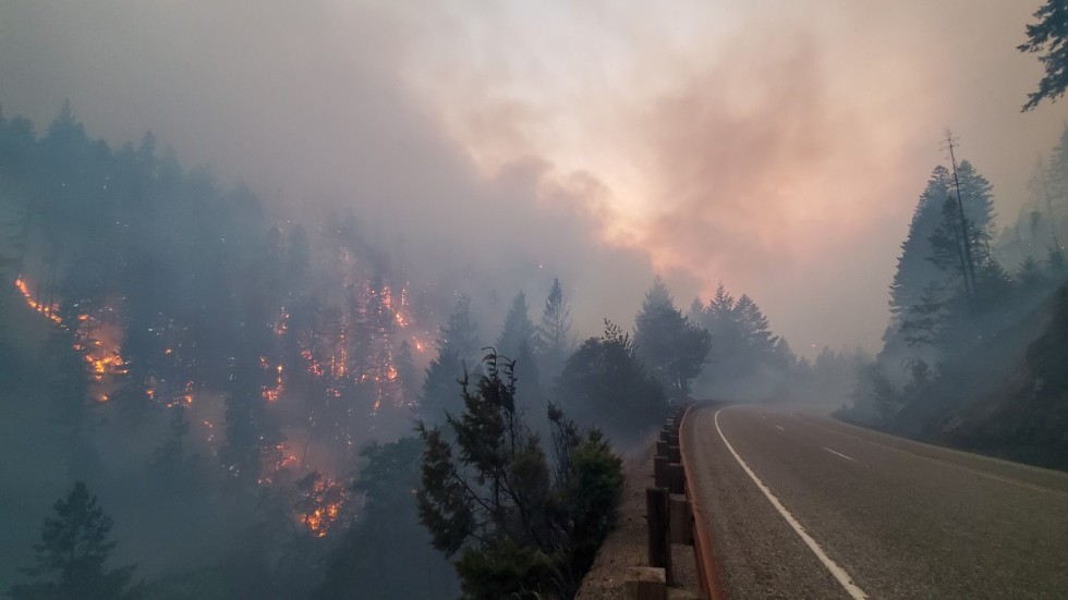 En brand i Oregon från den 7 juli.