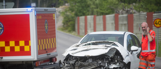 Krock med lastbil och personbil i Oxelösund