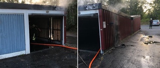 Brand i garage i Skelleftehamn