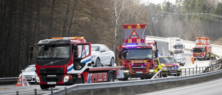 Husbil och personbil inblandade i olycka på E4