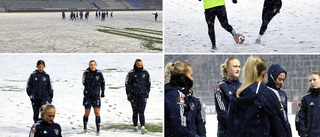 Här förbereder sig IFK för historiska matchen – mitt i snökaoset