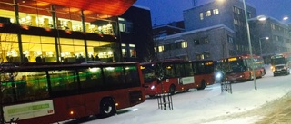 Busskaos i centrala Luleå