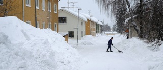 Mindre snöröjning bland Luleås villagator