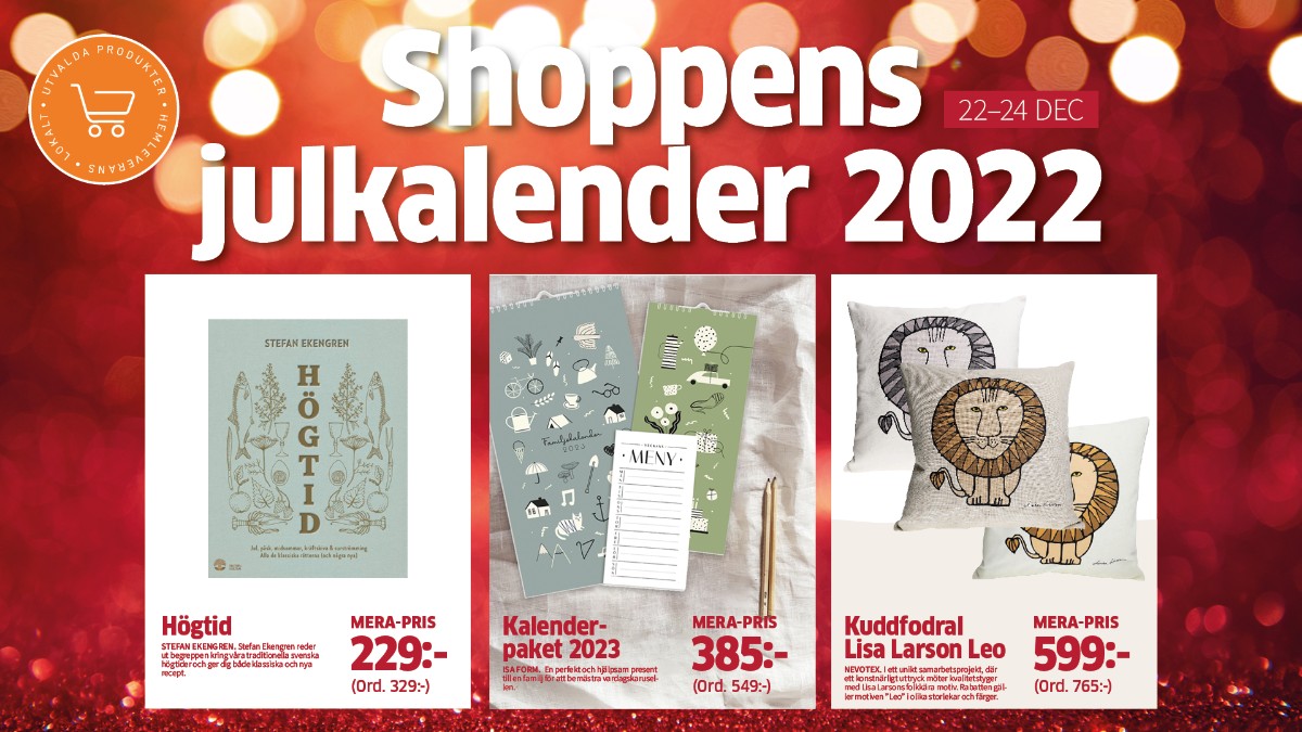 Shoppens julkalender 22-24 dec