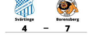 Borensberg slog Svärtinge på bortaplan