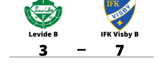 IFK Visby B vann mot Levide B på bortaplan