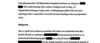 Fler MDH-studenter fälls för fusk