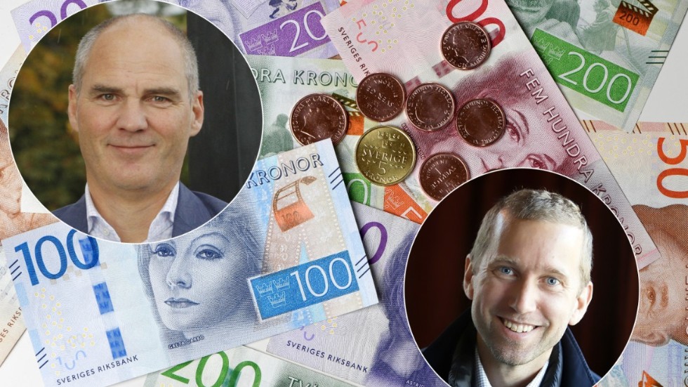 Kommunfullmäktige ska fatta beslut om 30 extramiljoner till kommunstyrelsen. Pengarna kan bara användas under 2022. Lars Ekström är kommundirektör och Jacob Högfeldt (M) är kommunstyrelsens ordförande.