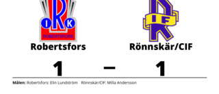 Milla Andersson räddade poäng när Rönnskär/CIF kryssade