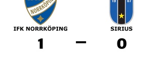 Förlust för Sirius borta mot IFK Norrköping