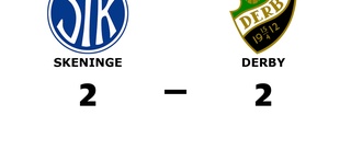 Skeninge fixade en poäng mot Derby