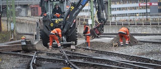 Förseningar och inställda tåg beror på banarbeten