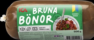 ICA återkallar Bruna bönor