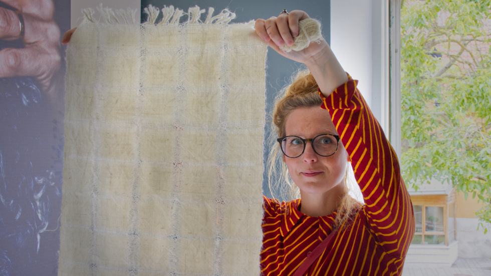 Formgivaren Caroline Fleur Martini har samarbetet med Ullkontoret om industrivävning.