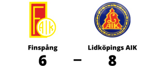 Seger för Lidköpings AIK med 8-6 mot Finspång