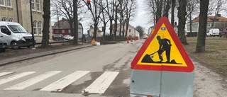 Därför är delar av centrala gatan avstängd: "Skett olyckor"