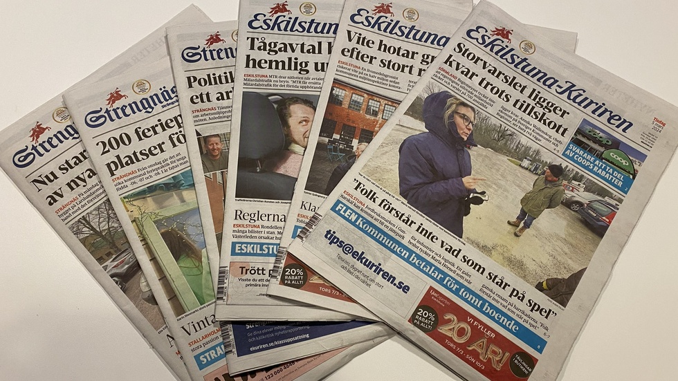 I maj kommer papperstidningen att sluta levereras för vissa prenumeranter i Eskilstuna, Strängnäs och Flen.
