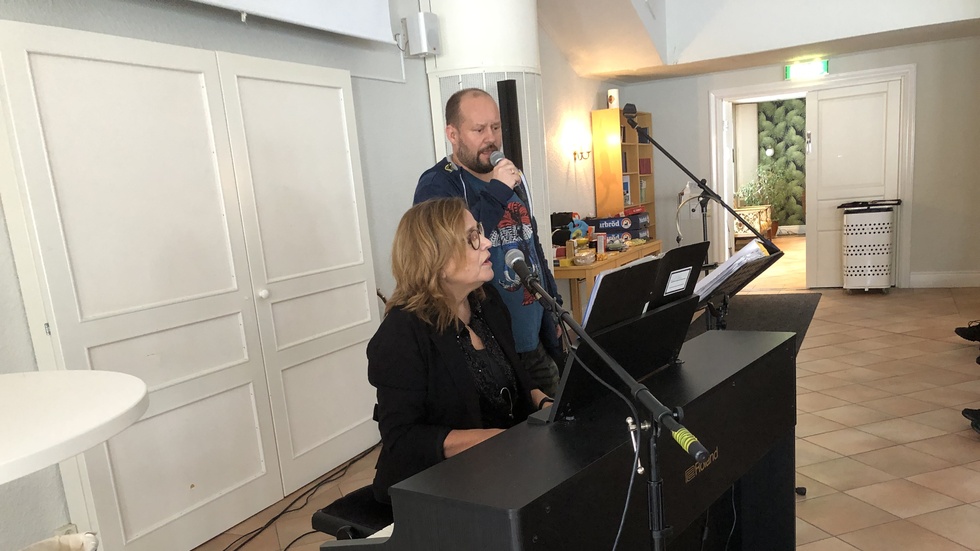 Mona Storrank underhöll tillsammans med Janne Martinsson. 