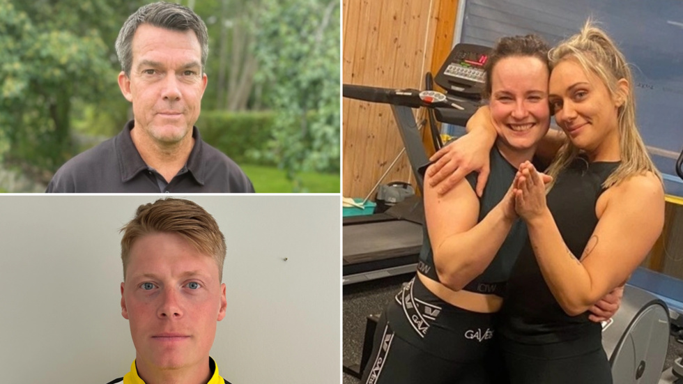 Tom Westerdahl. Kevhin Karlsson, Jonna Wallin och Julia Thomsson är alla aktiva i Björkviks IF, som firar 100 år i år.