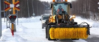 Problemfritt snöröj på spåren i Piteå