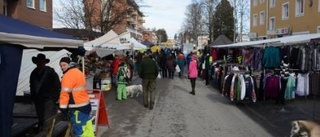 Vädret lockade marknadsbesökare