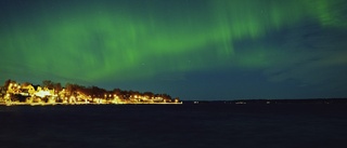 Ovanligt vacker himmel över Västervik och Gamleby