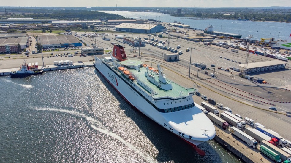 M/S Drotten i Rostocks hamn.