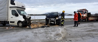 Trafikolycka med flera fordon på väg 95