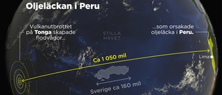 Oljekatastrof i Peru efter Tongautbrottet