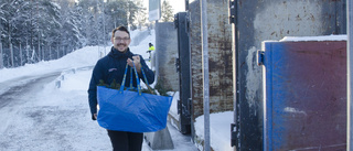 Återvinnare på plats när Korslöt invigdes