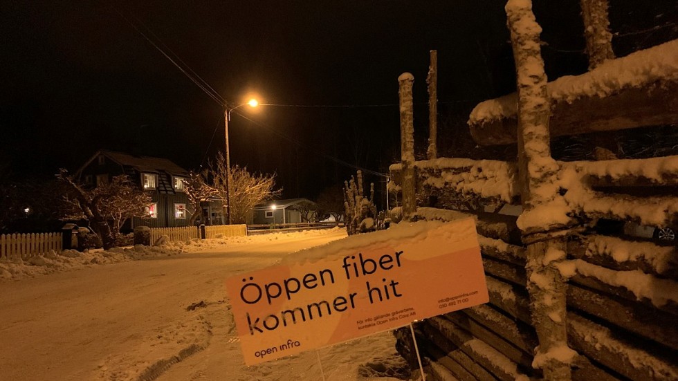 Open infra har bland annat grävt fiber i Hultsfreds kommun i Småland tidigare. Arkivbild.