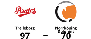 Tuff match slutade med förlust för Norrköping Dolphins mot Trelleborg