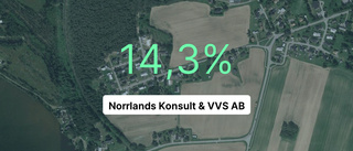 Minskad omsättning för Norrlands Konsult & VVS AB senaste året