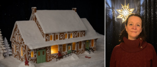 KOLLA IN: Elisabeth gjorde pepparkakskonst av lokalt landmärke