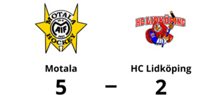 Seger med 5-2 för Motala mot HC Lidköping