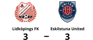 En poäng för Eskilstuna United borta mot Lidköpings FK