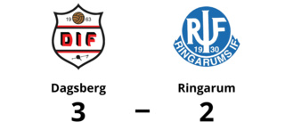 Tuff match slutade med förlust för Ringarum mot Dagsberg