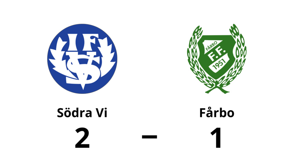 Södra Vi IF vann mot Fårbo FF