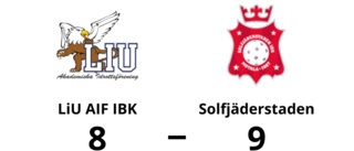 LiU AIF IBK föll med 8-9 mot Solfjäderstaden