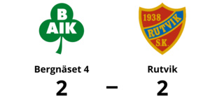 Bergnäset 4 och Rutvik delade på poängen