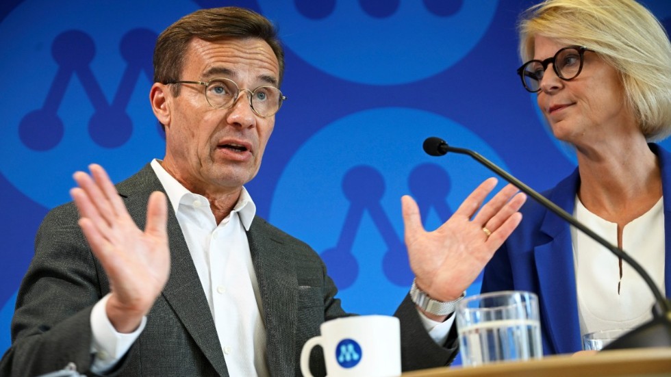 M-ledaren Ulf Kristersson och ekonomiskpolitiska talespersonen Elisabeth Svantesson fokuserar på brottslighet, ekonomi, energi och försvar och säkerhet i partiets valmanifest.