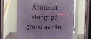 Väpnat rån mot apotek