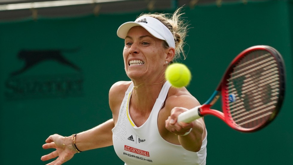 Angelique Kerber i Wimbledon för knappt två månader sedan.