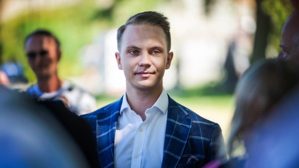 Tobias Andersson, rättspolitisk talesperson för SD och ordförande för Ungsvenskarna. Arkivbild.