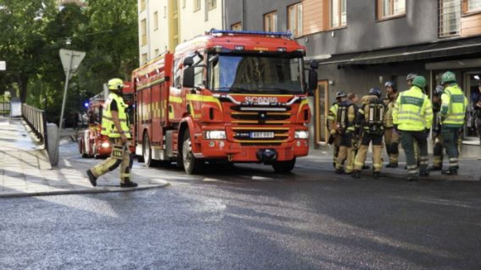 Branden i en lägenhet i centrala Norrköping är släckt.