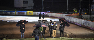 Första speedwayfinalen regnade bort