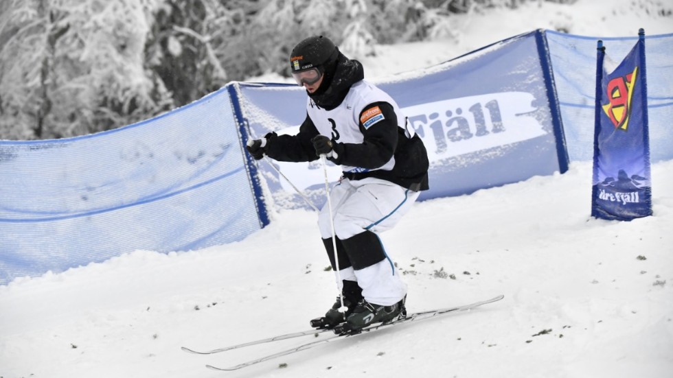 Ludvig Fjällström tog sig inte vidare till det andra finalåket i puckelpist-VM. Arkivbild.