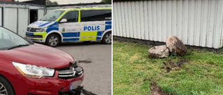 Rattfull missade garageporten – då kom polisen